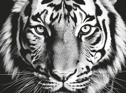 Картина на стекле TIGER