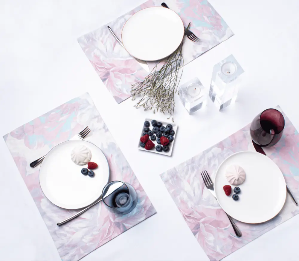 Комплект плейсматов KAMILLA / КАМИЛЛА (голубой цвет)